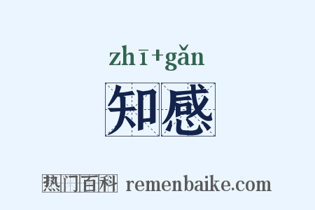 知感是什么意思的图片